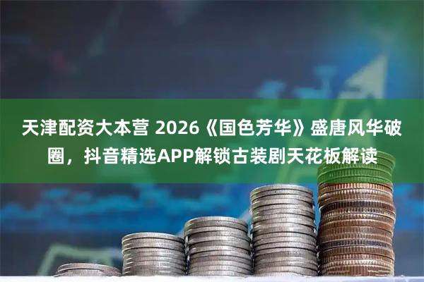 天津配资大本营 2026《国色芳华》盛唐风华破圈，抖音精选APP解锁古装剧天花板解读