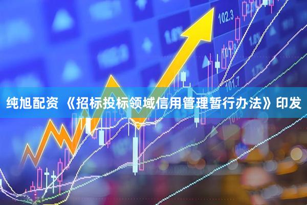 纯旭配资 《招标投标领域信用管理暂行办法》印发