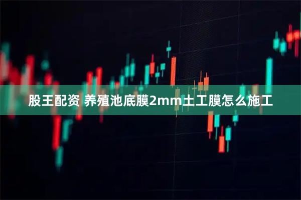 股王配资 养殖池底膜2mm土工膜怎么施工