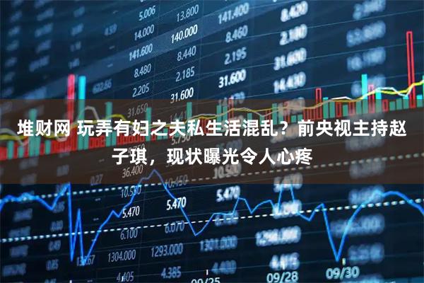 堆财网 玩弄有妇之夫私生活混乱？前央视主持赵子琪，现状曝光令人心疼